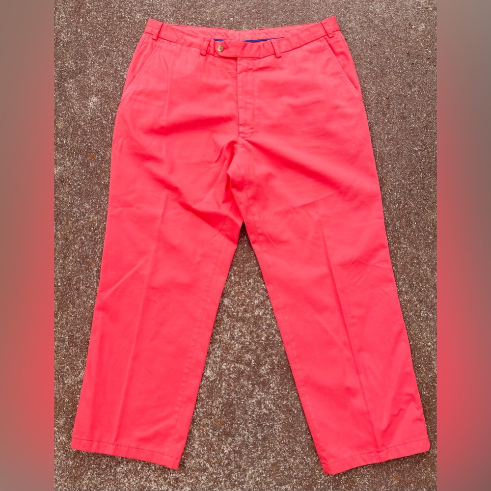 Tetbury tailor pants pink luxury size 36 preppy country club dark pink golfing